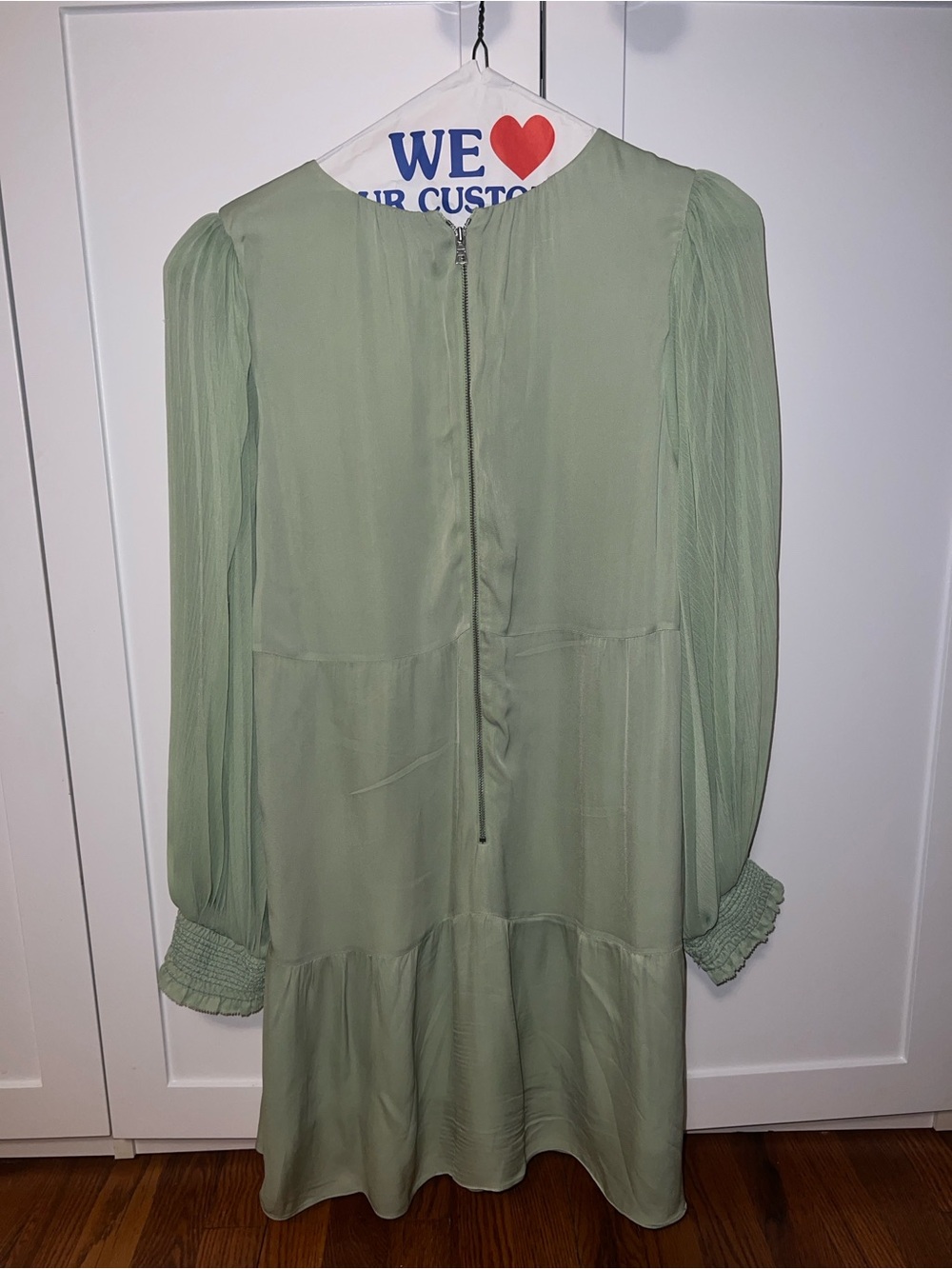 Alice + Olivia Mint Green Long Sleeve Dress - Picture 2 of 11